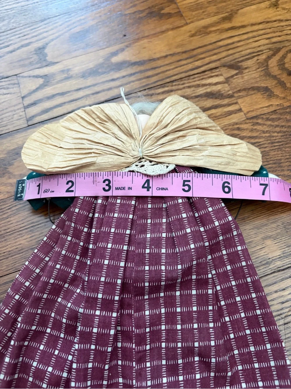 Handcrafted Primitive Country Style Angel Doll Holiday Joy Star Decor